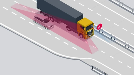 АСИСТЕНТ ЗМІНИ СМУГИ РУХУ (LCS) MAN